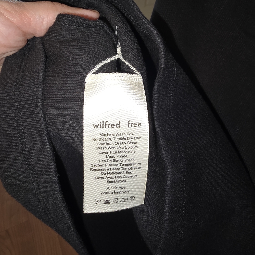Wilfred Free OASIS DRESS Aritzia Wilfred Classic Black Mini Dress Large - Picture 8 of 10
